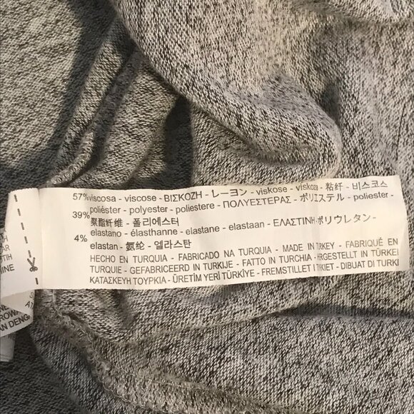 ZARA Bell Sleeve Soft Knit Sweater in Heathered Marled Gray Size S - Picture 11 of 12